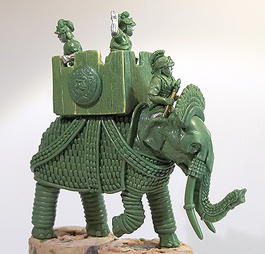 1/100th scale ancient Seleucid armoured Asian Elephant for Xyston