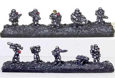 1/300th Scifi troopers for Gerard Goyette
