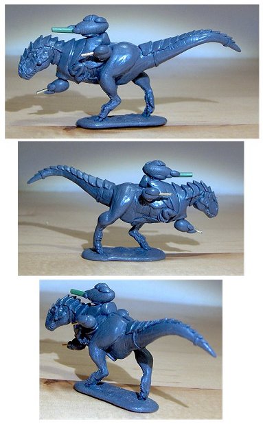 1/300th SciFi dinosaur riders for MicroWorld Games
